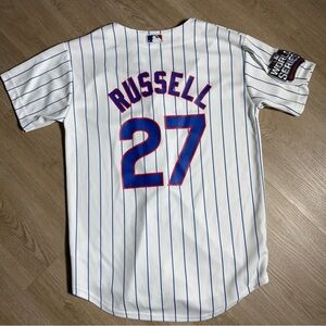Chicago cubs MLB Addison Russell 27 World Series jersey youth medium 10/12
